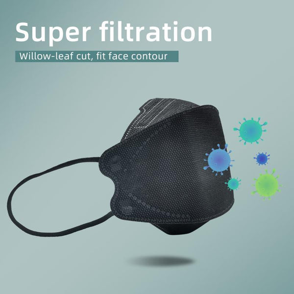 We Air 3D Leaf Protective Mask (black) *Please pick quantity when ordering